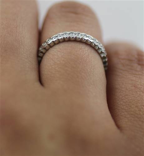 3mm Elegant Round Diamond Full Eternity Ring W