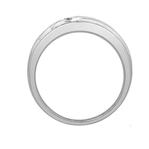 5mm Mens Round Diamond Ring W