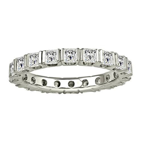 2.00ct Elegant Princess Diamond Full Eternity Ring P