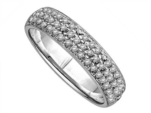 0.60ct Elegant Round Diamond Multi Row Dress Ring P