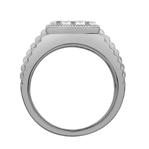 5mm Mens Round Diamond Ring W