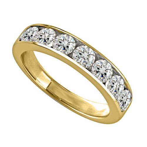 1.00ct Elegant Round Diamond Eternity Ring Y