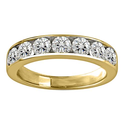 1.00ct Elegant Round Diamond Eternity Ring Y