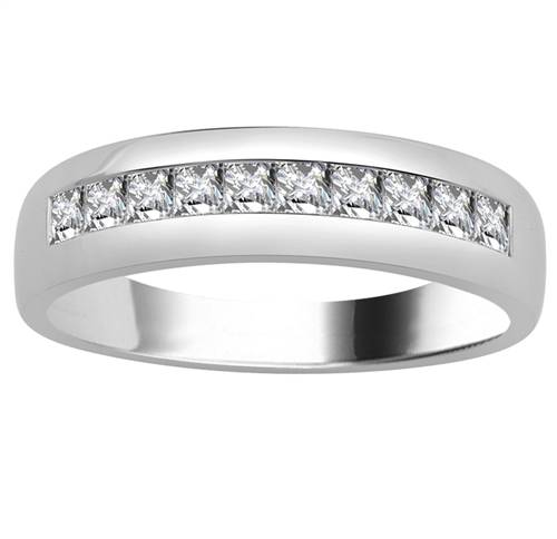 6.5mm Mens Princess Diamond Ring W