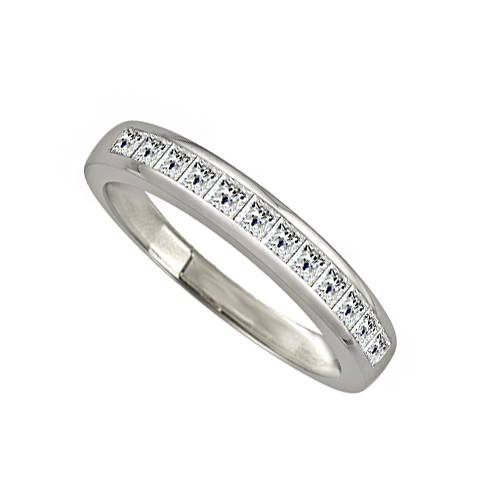 3mm Elegant Princess Diamond Eternity Ring P