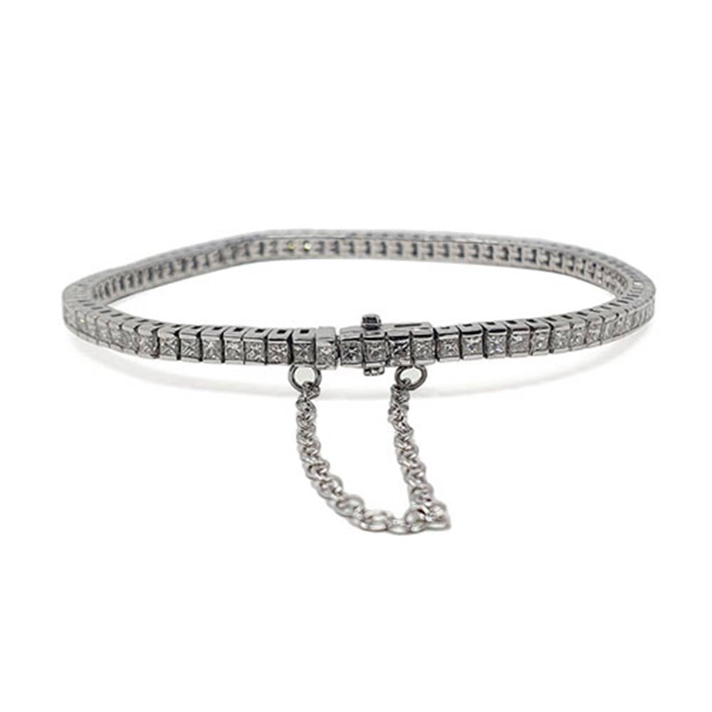 Unique Princess Diamond Tennis Bracelet W