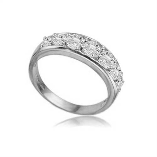 DHLHE2035 7 Stone Round Diamond Half Eternity Ring P