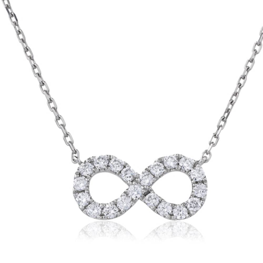 0.50ct VS/FG Infinity Round Diamond Designer Necklace W