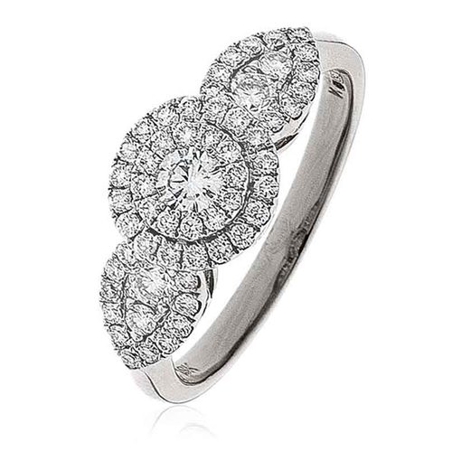 0.60ct Modern Round Diamond Dress Ring W