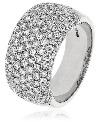 2.40ct Elegant Round Diamond Multi Row Dress Ring W