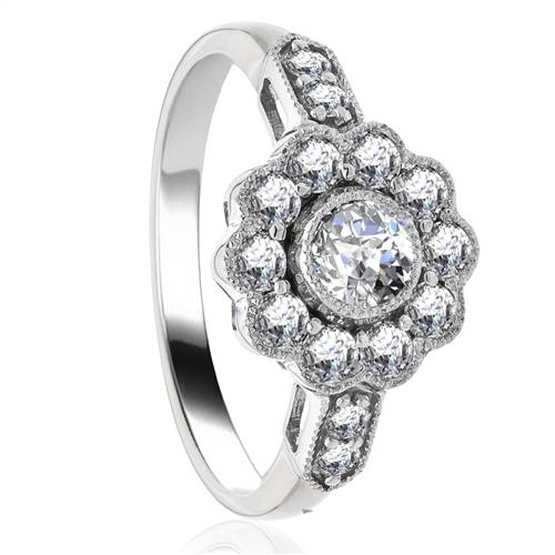 1.25ct Modern Round Diamond Designer Ring W