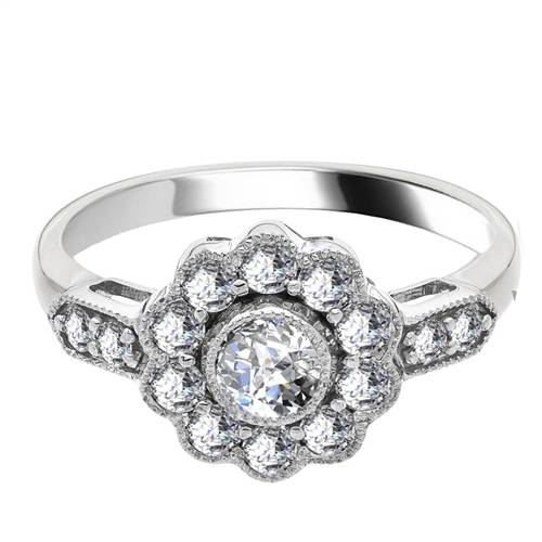1.25ct Modern Round Diamond Designer Ring W
