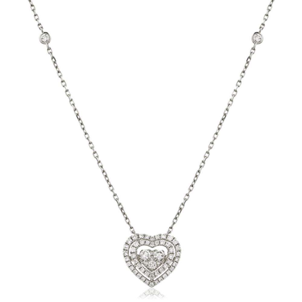 0.80ct VS/FG Movable Round Diamond Designer Necklace W