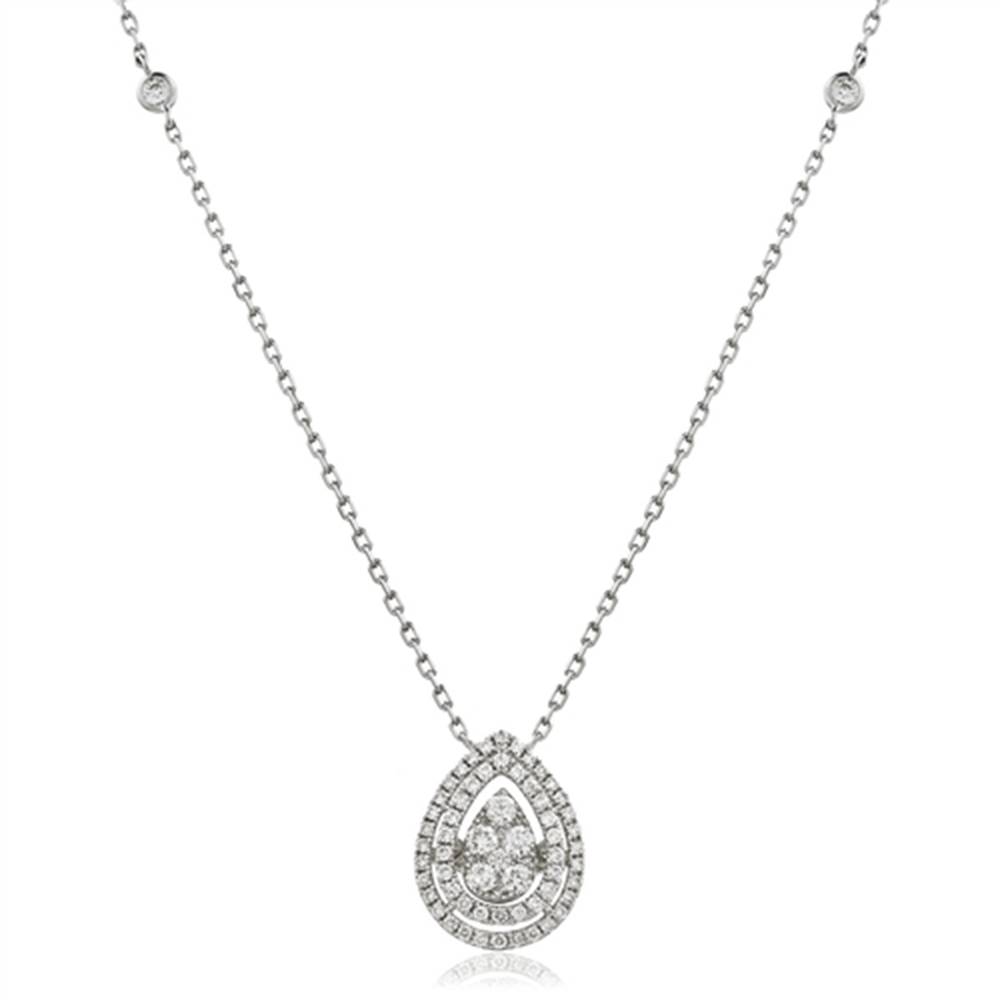 0.75ct VS/FG Movable Round Diamond Designer Necklace W
