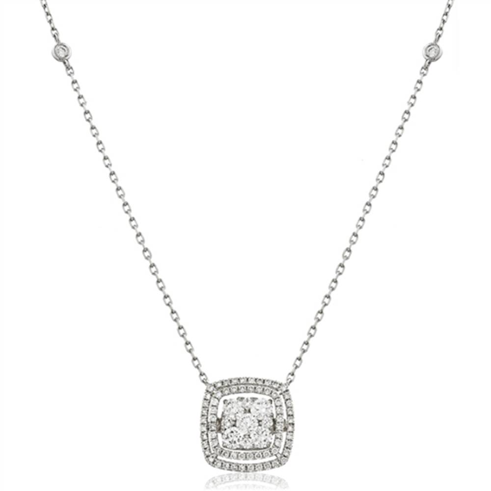 1.25ct VS/FG Moveable Round Diamond Designer Necklace W