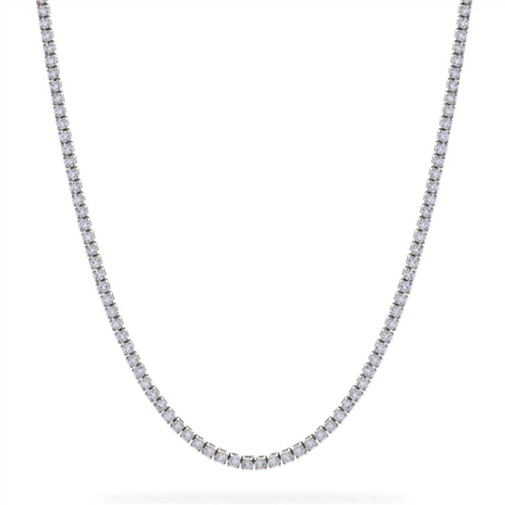 21.10ct VS/FG Elegant Round Diamond Tennis Necklace W