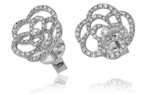 Modern Designer Round Diamond Earrings W