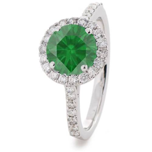 Emerald Sapphire & Diamond Ring P