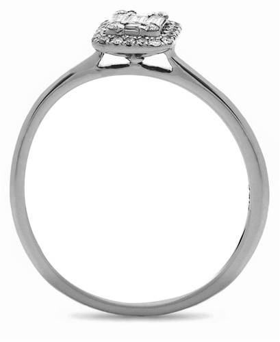 0.25ct Elegant Round Diamond Cluster Ring W