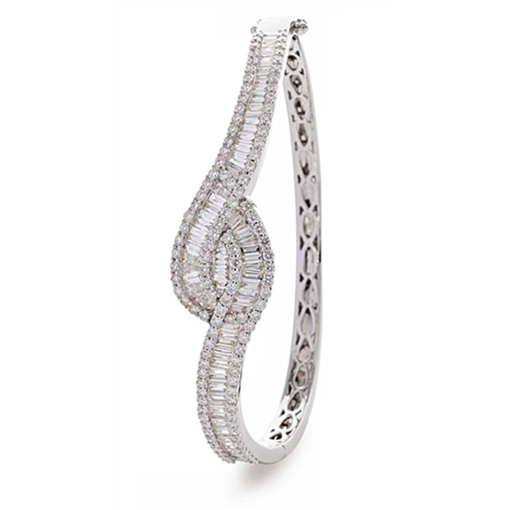 Elegant Encrusted Diamond Set Bangle W