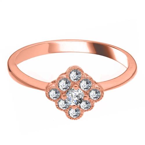 0.40ct Elegant Round Diamond Cluster Ring R