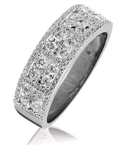 0.90ct Elegant Round Diamond Designer Ring W