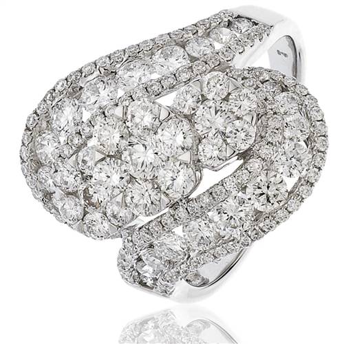2.30ct Elegant Round Diamond Dress Ring W
