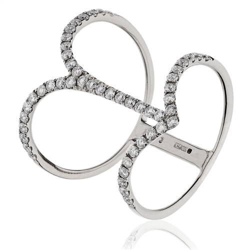 0.50ct Classic Spiral Round Diamond Designer Ring W