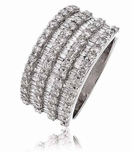 2.20ct Elegant Round Diamond Multi Row Dress Ring W