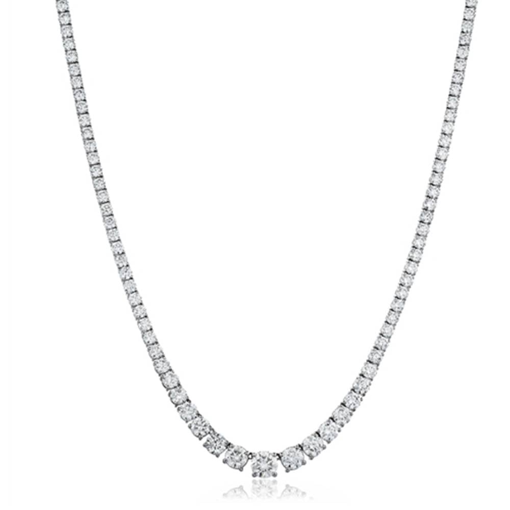 24.80ct VS/FG Round Diamond Claw Set Tennis Necklace W
