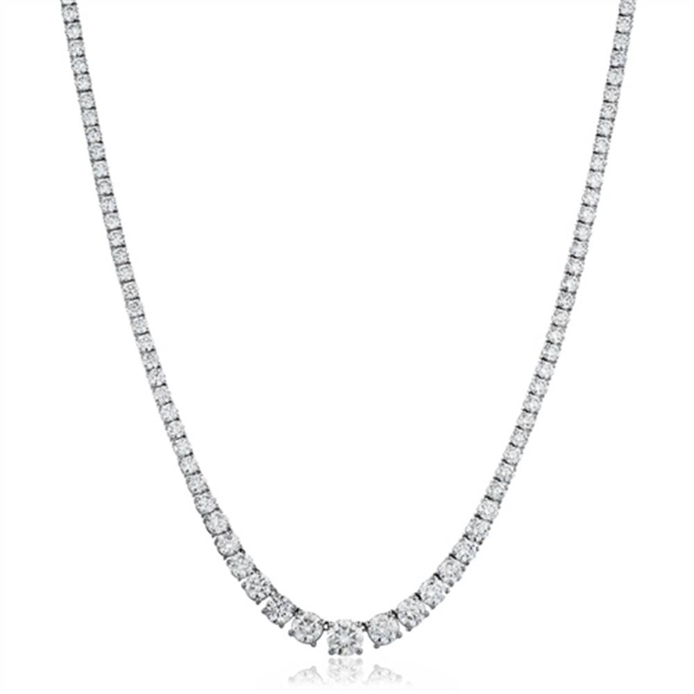 27.25ct VS/FG Round Diamond Claw Set Tennis Necklace W