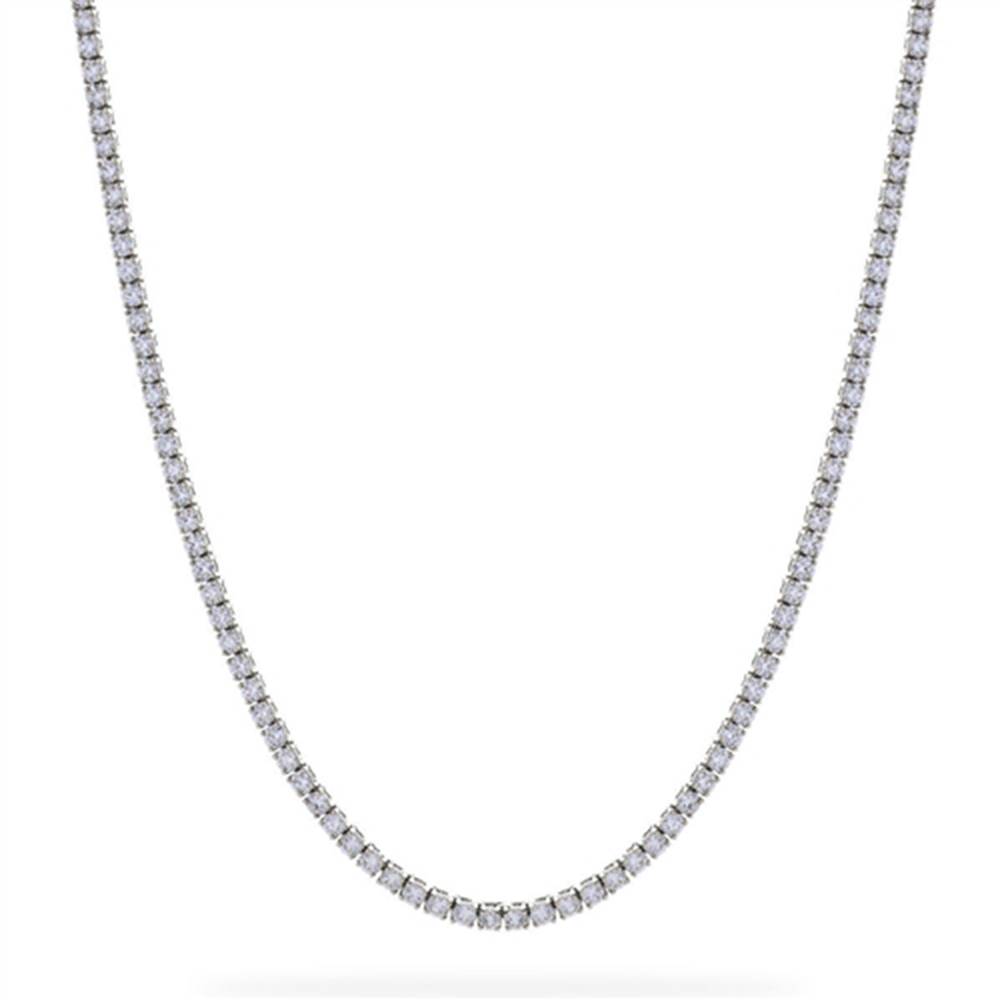 16.20ct VS/FG Round Diamond Claw Set Tennis Necklace W