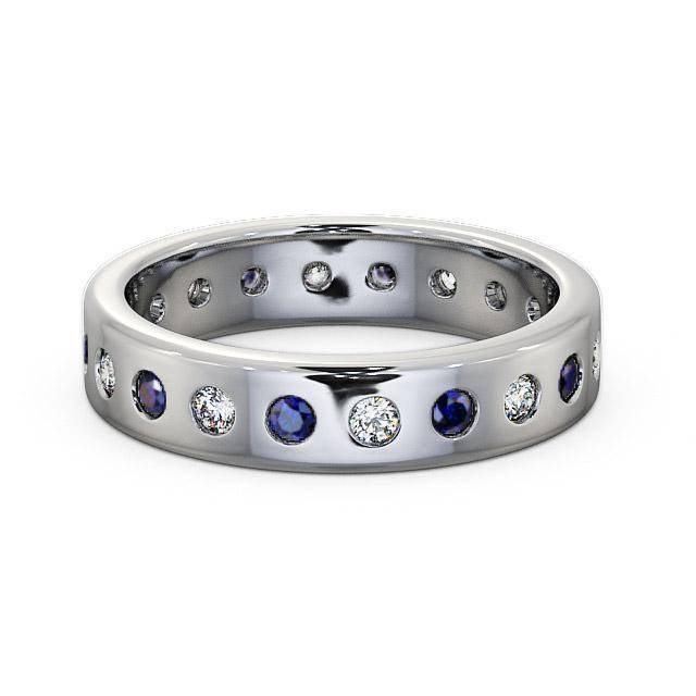 1.00ct Mens Blue Sapphire and Diamond Ring W