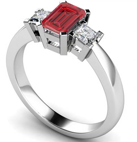 Emerald Ruby Gemstone Ring P