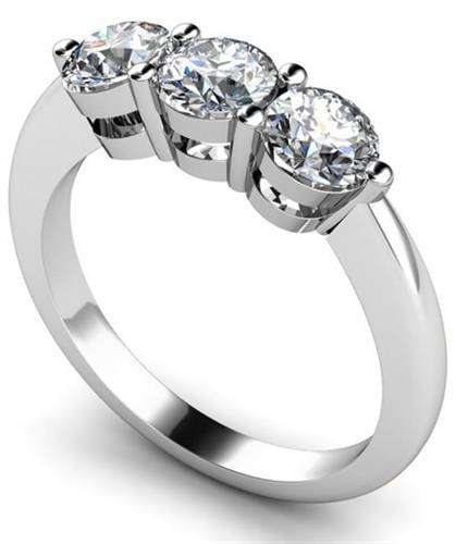 Traditional Round Diamond Trilogy Ring W