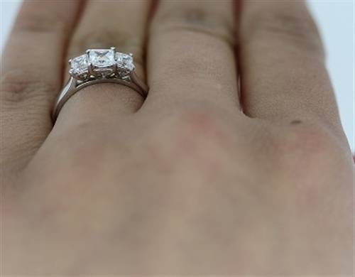 Graduated Princess Diamond Trilogy Ring W