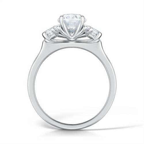 Oval Diamond Trilogy Designer Ring P