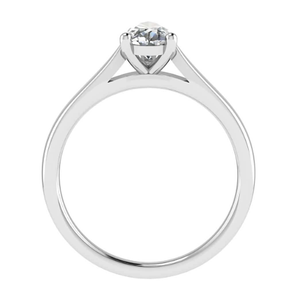 Traditional Pear Diamond Engagement Ring P