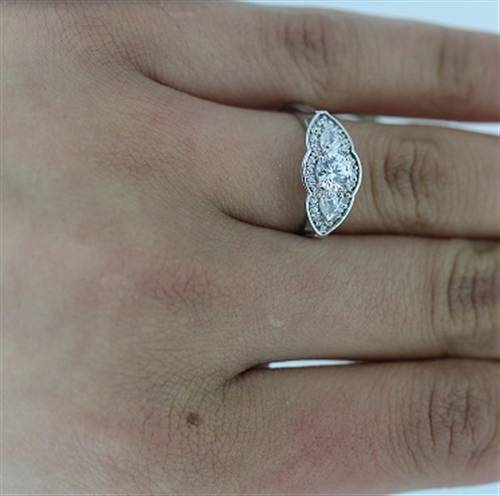 Round Diamond Designer Ring W