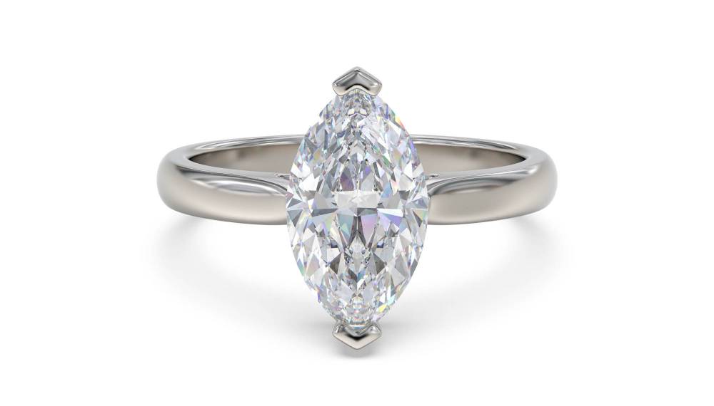 Marquise Diamond Engagement Ring P