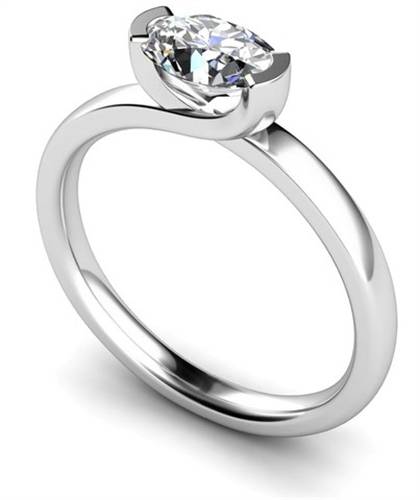 Traditional Oval Diamond Engagement Ring W