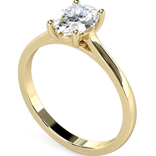 Traditional Oval Diamond Engagement Ring Y