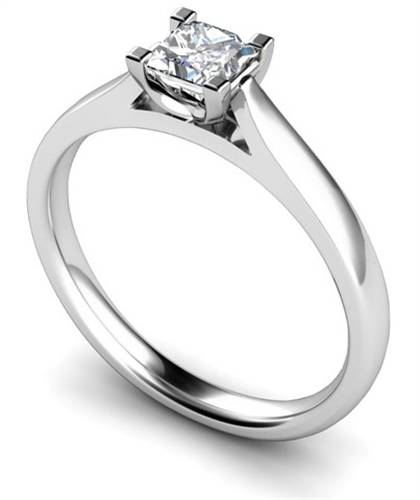 Princess Diamond Engagement Ring
 W