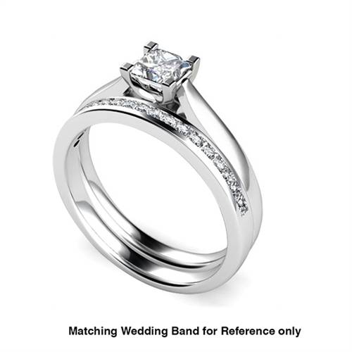 Princess Diamond Engagement Ring
 W