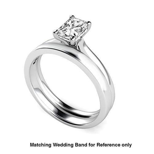 Elegant Radiant Diamond Engagement Ring W