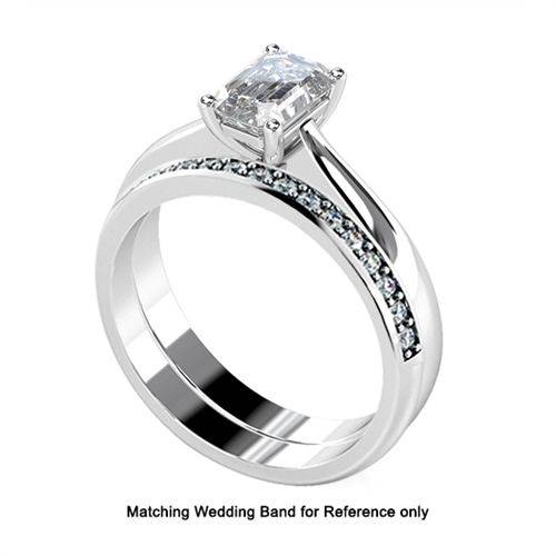 Classic Radiant Diamond Engagement Ring P