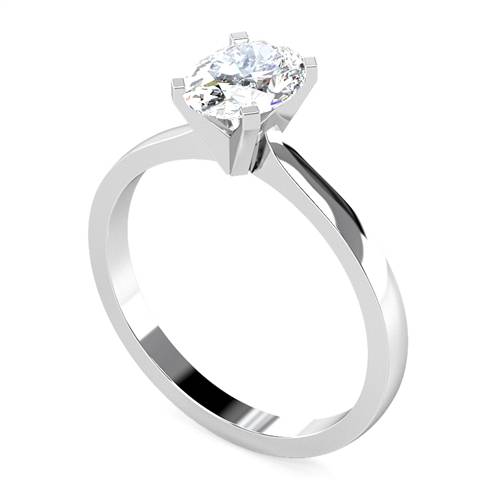 0.25ct Classic Oval Diamond Engagement Ring W