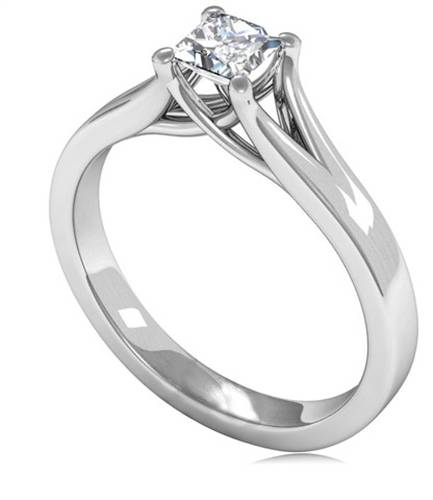 Princess Diamond Engagement Ring
 P