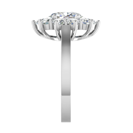 Oval Diamond Designer Ring P