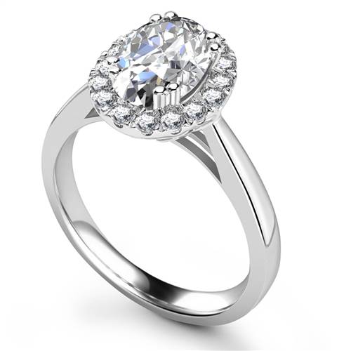 Oval Diamond Designer Ring W
